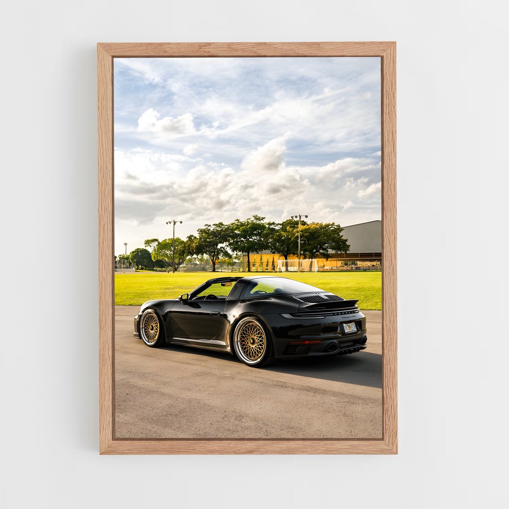 Poster superbe targa – affiche Porsche (vue 4)